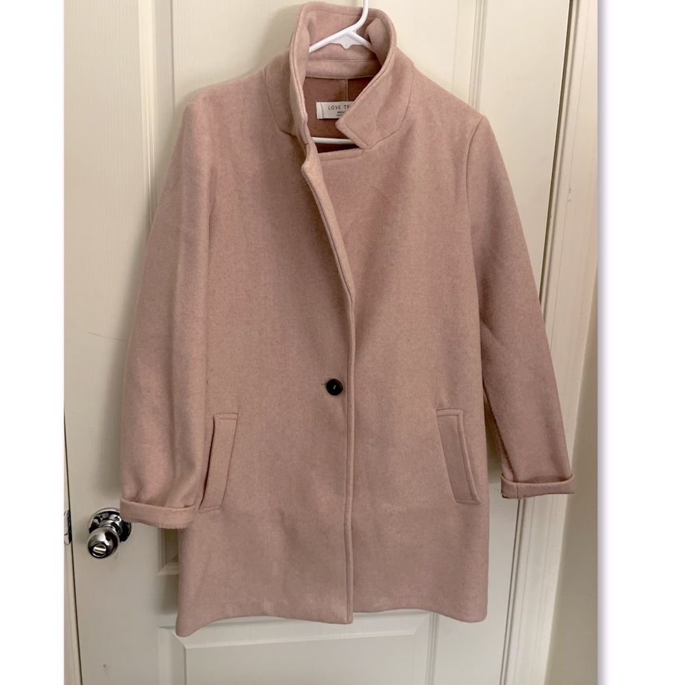 Pretty Pea Coat  in Pink Size Medium